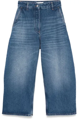 STUDIO NICHOLSON Chalco Wide Leg Denim Jeans
