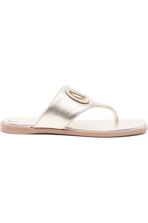 VALENTINO GARAVANI Vlogo Cut-out Leather Sandals