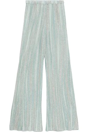 FORTE FORTE Lurex Wide-leg Trousers