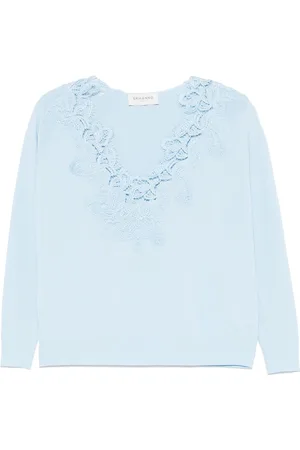 ERMANNO SCERVINO Lace Detail Cotton Top