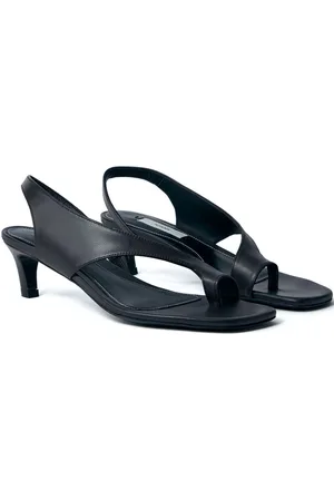 Totême Leather Heel Thong Sandals