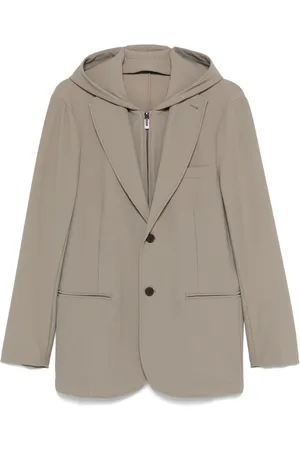 Emporio Armani Nylon Single-breasted Blazer