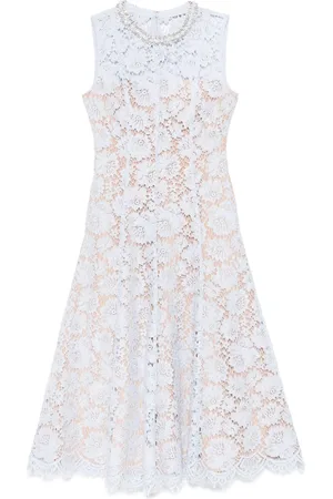 Self-Portrait Lace Pearl Midi Dress