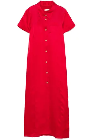 Khaite Silk And Cotton Blend Long Shirtdress