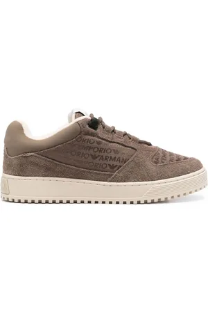 Emporio Armani Suede Leather Sneakers