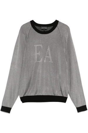Emporio Armani Logo Striped Sweater