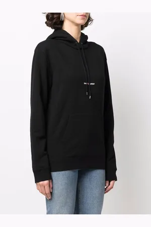 Saint Laurent Logo Cotton Hoodie
