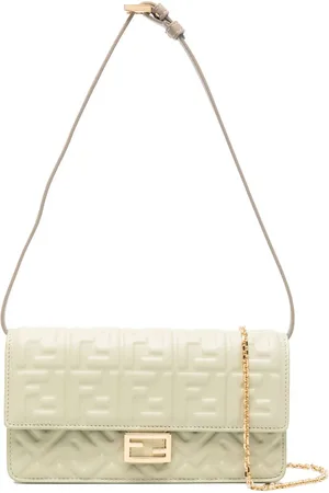 Fendi Baguette Leather Wallet On Chain