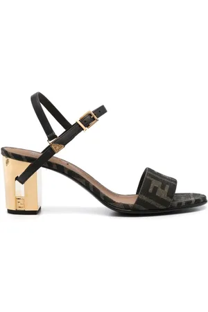 Fendi Delfina Heel Sandals