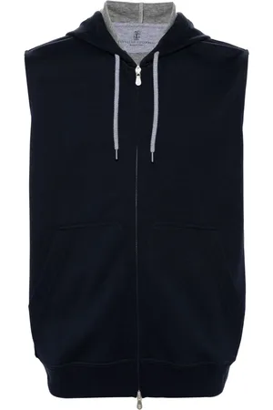 Brunello Cucinelli Cotton Blend Sleeveless Hooodie
