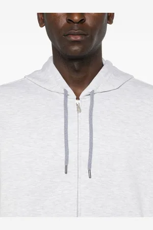 Brunello Cucinelli Cotton Blend Zipped Hoodie