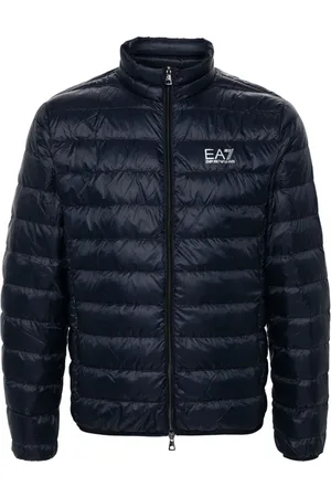 EA7 Logo Short Down Jacket