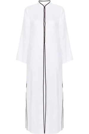 Tory Burch Linen Long Kaftan