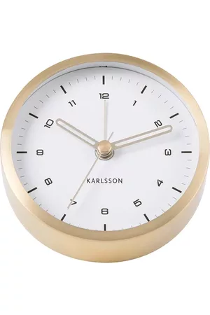 Karlsson Dames Wekkers Alarm clock Tinge white dial Design Armando Breeveld Goud