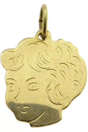 Christian Gouden meisjes hoofd hanger