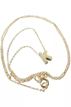 Christian Gouden ketting met k hanger