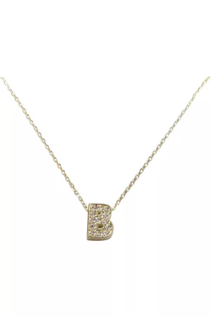 Christian Gouden ketting met b zirkonia hanger