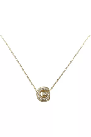 Christian Gouden ketting met g zirkonia hanger
