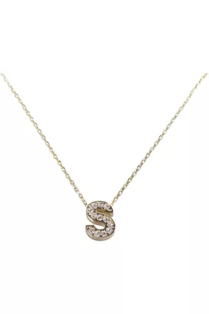 Christian Gouden ketting met s zirkonia hanger