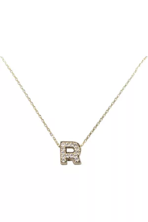 Christian Gouden ketting met r zirkonia hanger