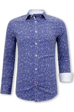 TONY BACKER Bloemenprint slim fit