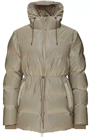 Rains 1537 puffer w jacket velvet taupe