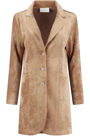 Helena hart 7323 blazer velvet lang camel