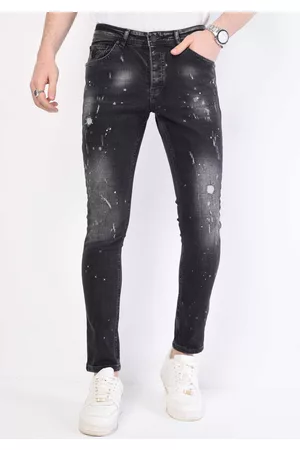 Local Fanatic Slim fit jeans met scheuren 1056