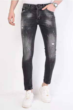 Local Fanatic Slim fit jeans met gaten 1055