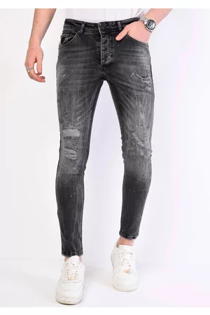 Local Fanatic Paint splatter jeans slim fit 1069