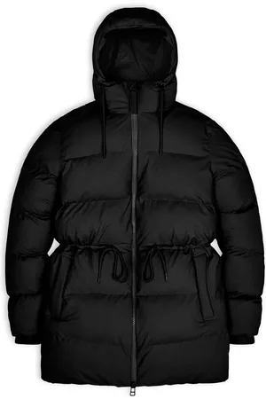 Rains 15370 puffer w jacket black