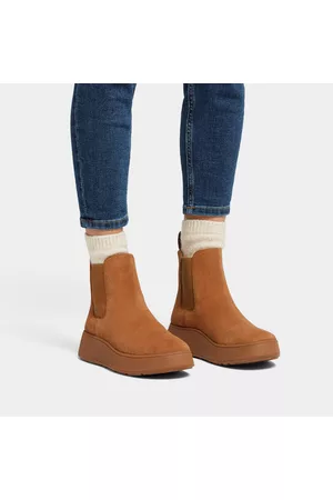FitFlop F-mode suede flatform chelsea boots
