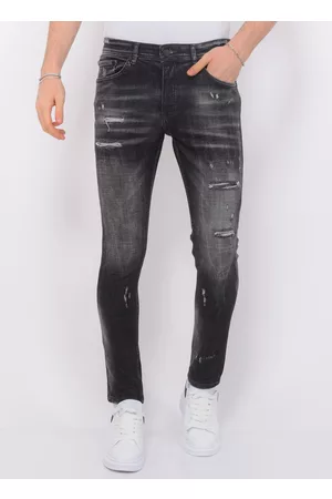 Local Fanatic Stonewashed ripped jeans slim fit
