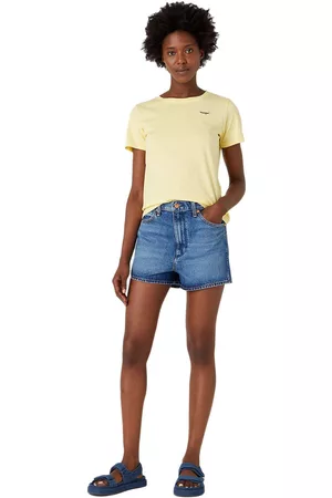 Wrangler Festival short preloved blue jeans