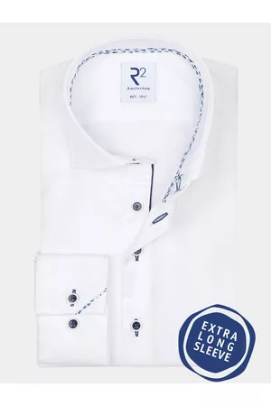 R2 Amsterdam Overhemd extra lange mouw nos.twill.xls.001/004