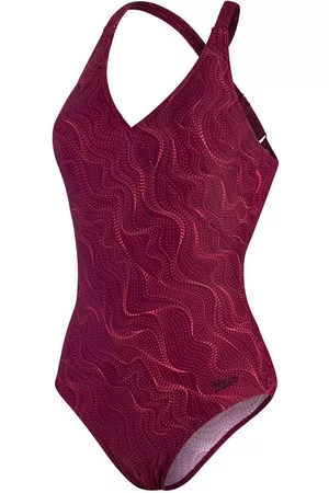 Speedo Dames Badmode - Lexi printed shaping 1p red/pur