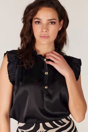 Juffrouw Jansen Dames Tops - Top tepic s23 999black