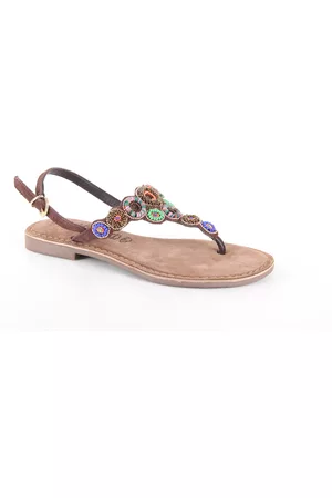 Lazamani Dames Outdoor Sandalen - 75.314 brown-multi dames sandalen sportief