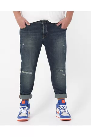 J.C. Rags Heren Jeans - Joah heavy washed scraped jeans