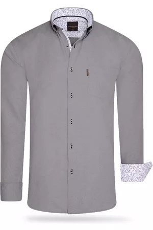 Cappuccino Italia Regular fit overhemd antraciet