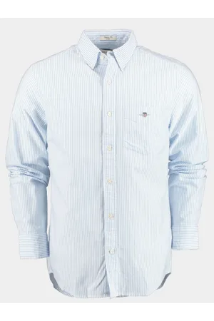 GANT Casual hemd lange mouw reg oxford banker stripe shirt 3000230/455