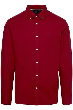 Tommy Hilfiger Overhemd 33307 twill rouge