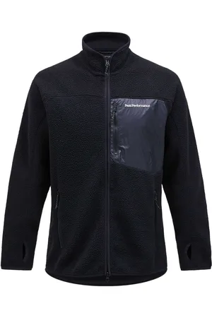 Peak Performance M. pile zip jacket black
