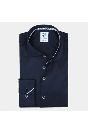 R2 Amsterdam Casual hemd lange mouw widespread nos.twill.003/000010