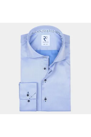 R2 Amsterdam Casual hemd lange mouw widespread nos.twill.002/000018