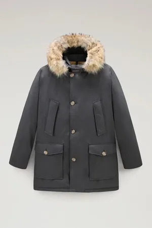 Woolrich Men arctic detachable fur parka shadow