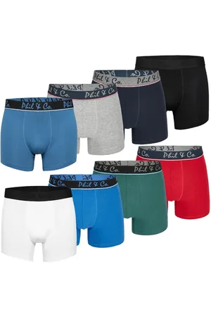 Phil & Co. Berlin Boxershorts heren 8-pack multi effen kleuren