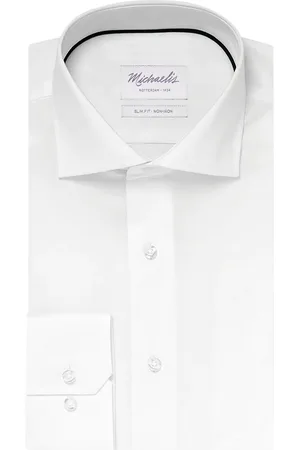 Michaelis Uni fine twill overhemd