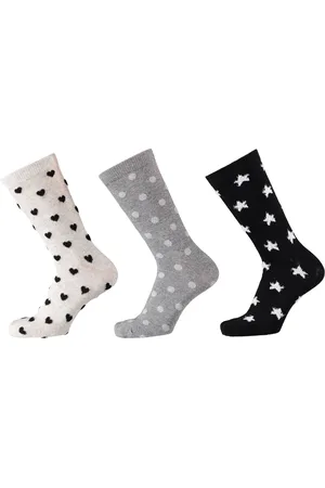 Apollo Fashion sokken dames hartjes stippen sterren print