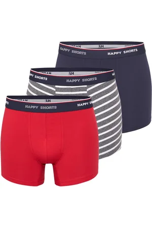 HAPPY SHORTS 3-pack boxershorts heren maritim gestreept
